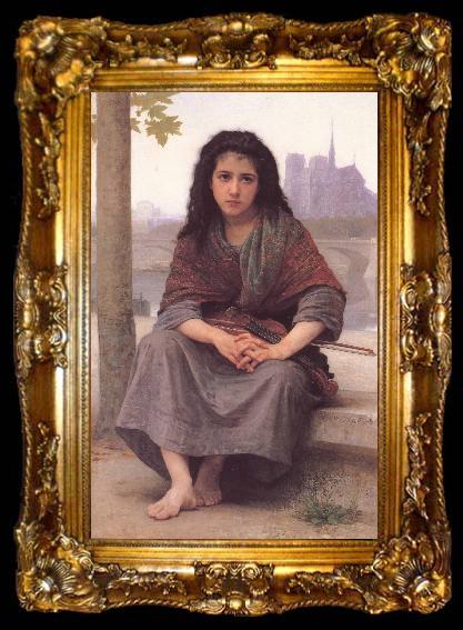 framed  William-Adolphe Bouguereau The Bohemian, ta009-2